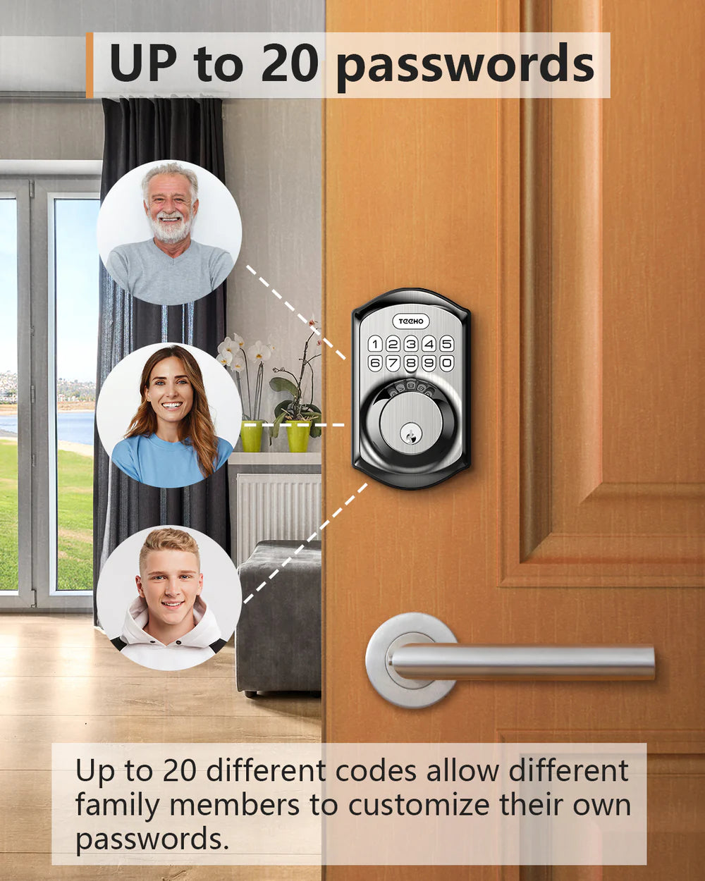Door Lock Keyless Entry Waterproof